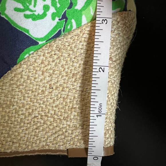 Lilly Pulitzer, NWOT, size 7, tweed patterned wedges - Picture 9 of 10